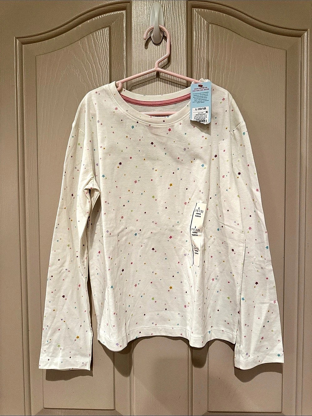 Old Navy Long Sleeve Speckled Tee Size 10-12 NWT